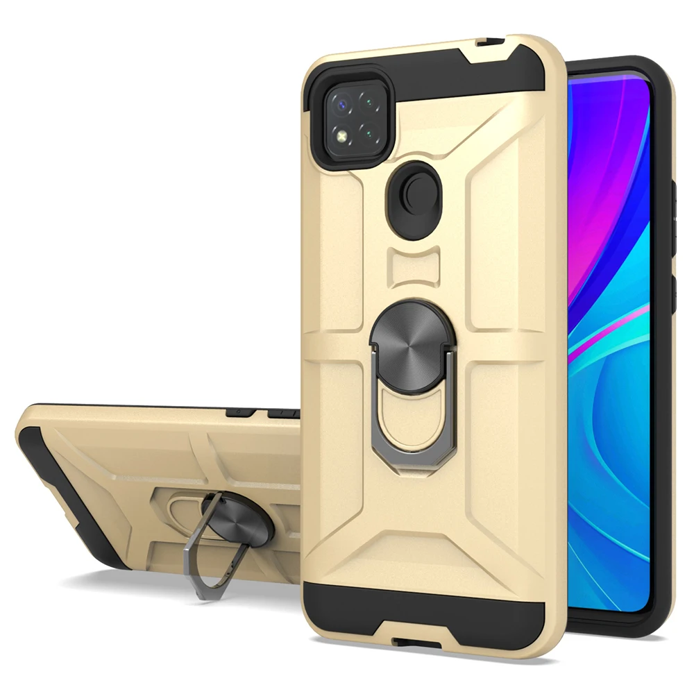 

Top quality ring holder protective back cover mobile phone case for Redmi 8 Note 9S 9A 9 9C