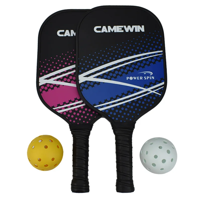 

Pickleball Racket Set Carbon Fiber Composition PE Honeycomb Core 2 Pickleballs 2 Pickleball Paddle