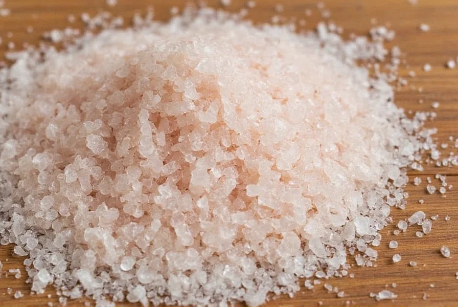 Smoked salt being sprinkled over a finished dish