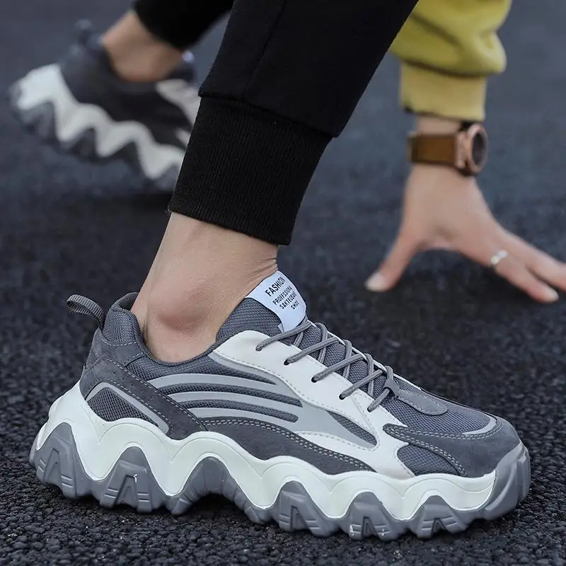 

Custom wholesale Comfortable thick sneakers for men platform casual zapatos hombre