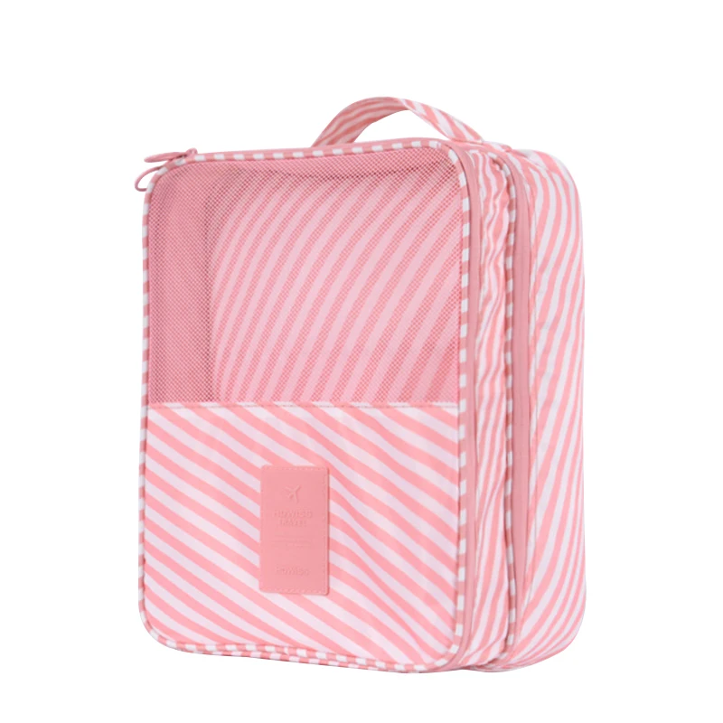 

OEM Factory Price Foldable Waterproof Nylon Portable Shoe Storage Under Bed Travel Shoecase Bag With Custom Logo