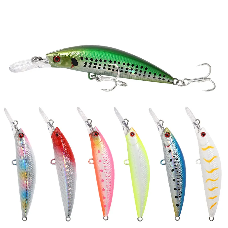 

HAWKLURE Japan design sinking minnow hard baits 15g 7cm long shot artificial plastic fishing lure, 7 colors