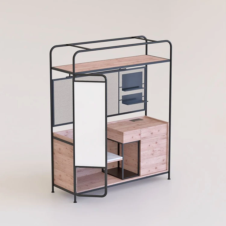 Eye-catching luxury hotel room wardrobe single unit
