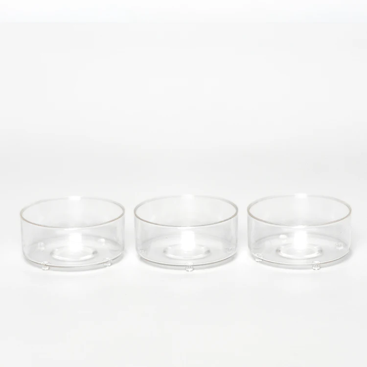 

The popular plastic eco-friendly empty clear tea light cup candle holder