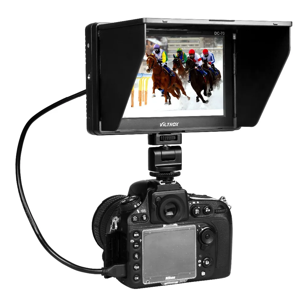

New Viltrox 7 Inch 4K hd Monitor with High Contrast DC-70 for Photography Use