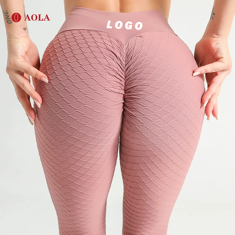 

AOLA High Waisted Breathable Tights Workout Leggings Wholesale Fitness Clothing Women Female Yoga Pants, Pictures shows