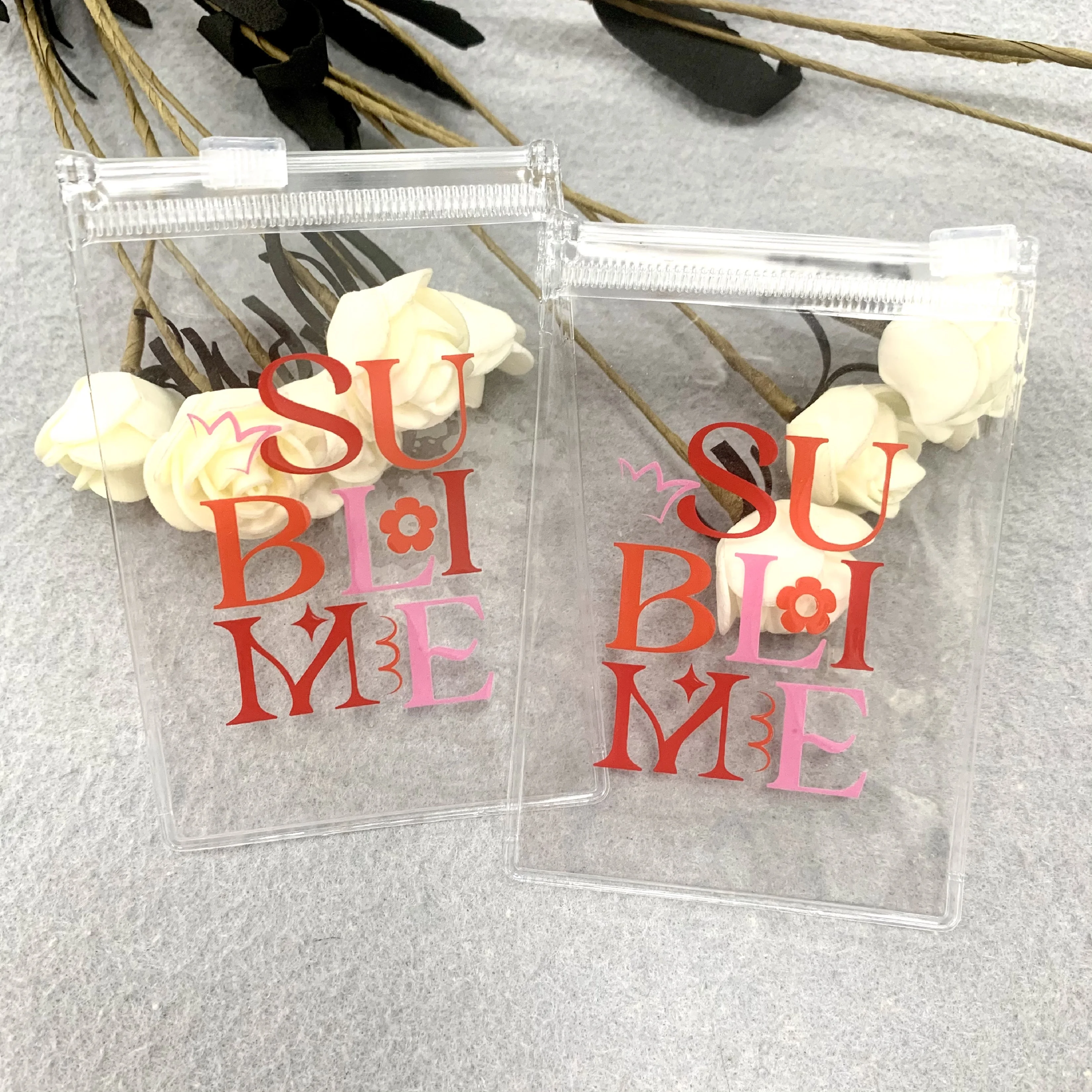 

Custom logo fashion jewelry small pvc plastic ziplock bag for packaging Transparent zip lock bag for jewelry necklace