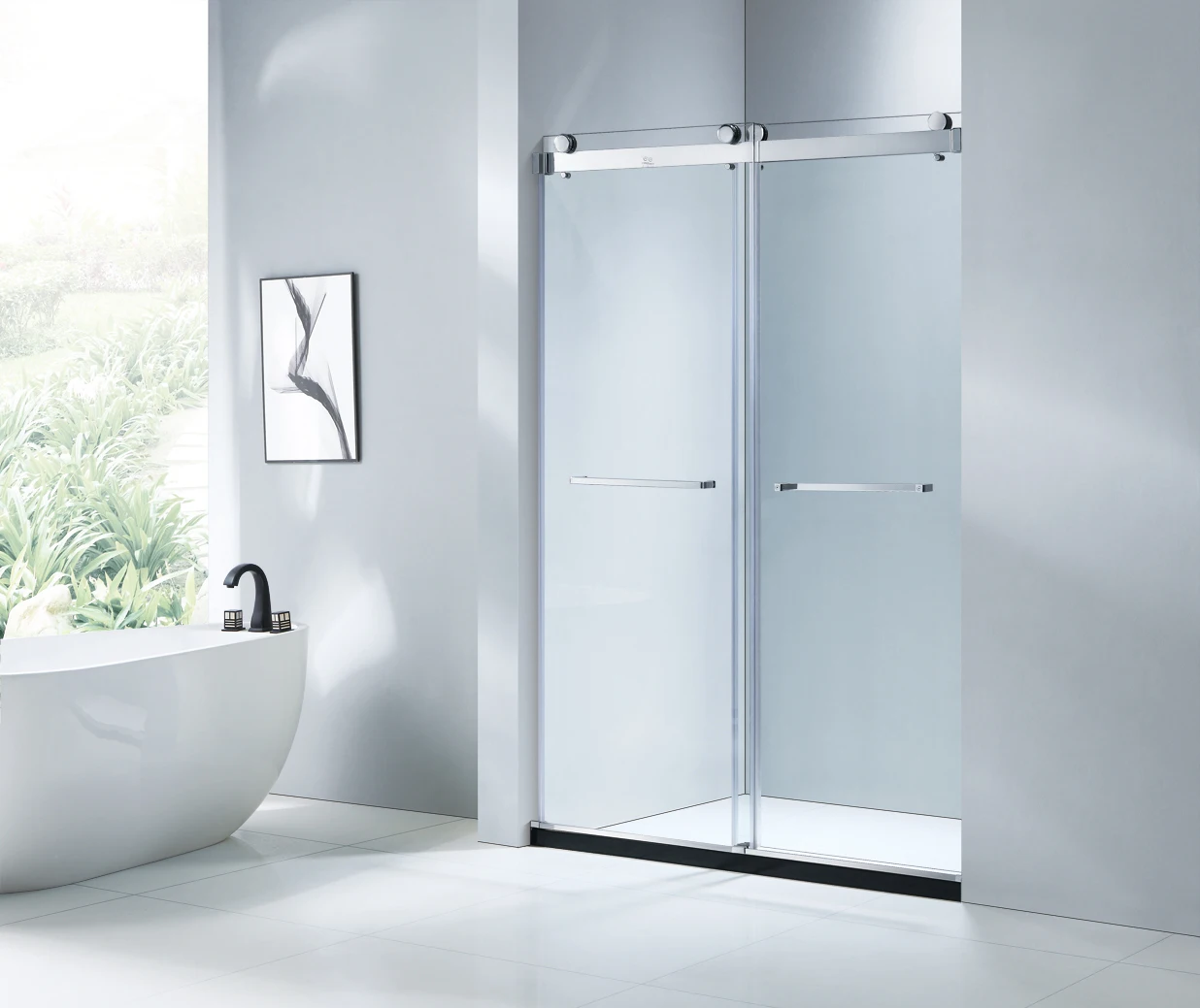 KD5230A foshan factory stainless steel bypass sliding portable bath shower cabin