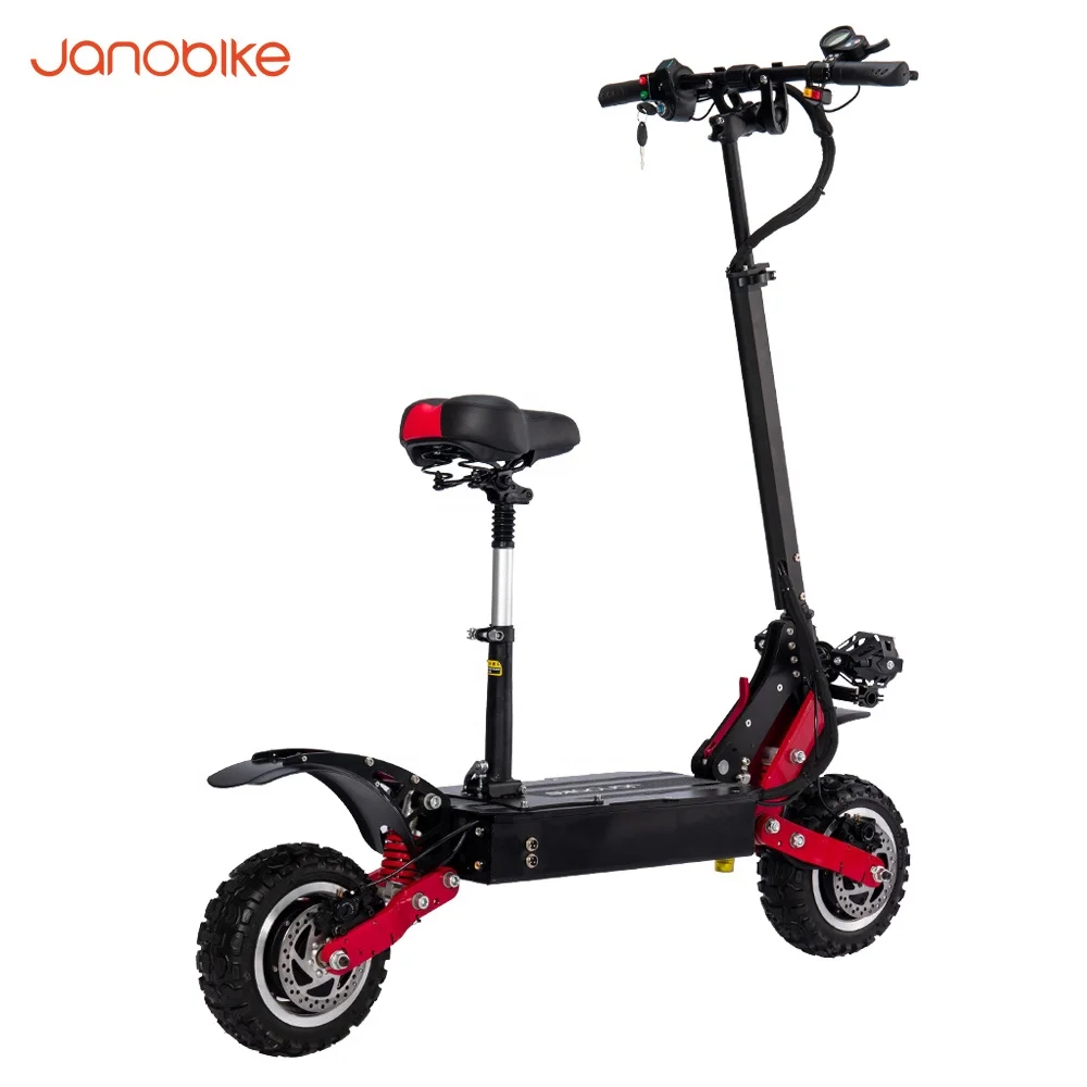 

Janobike competitive price 60V 5600W 11 inches tyre Lithium Battery foldable electric scooter for adult