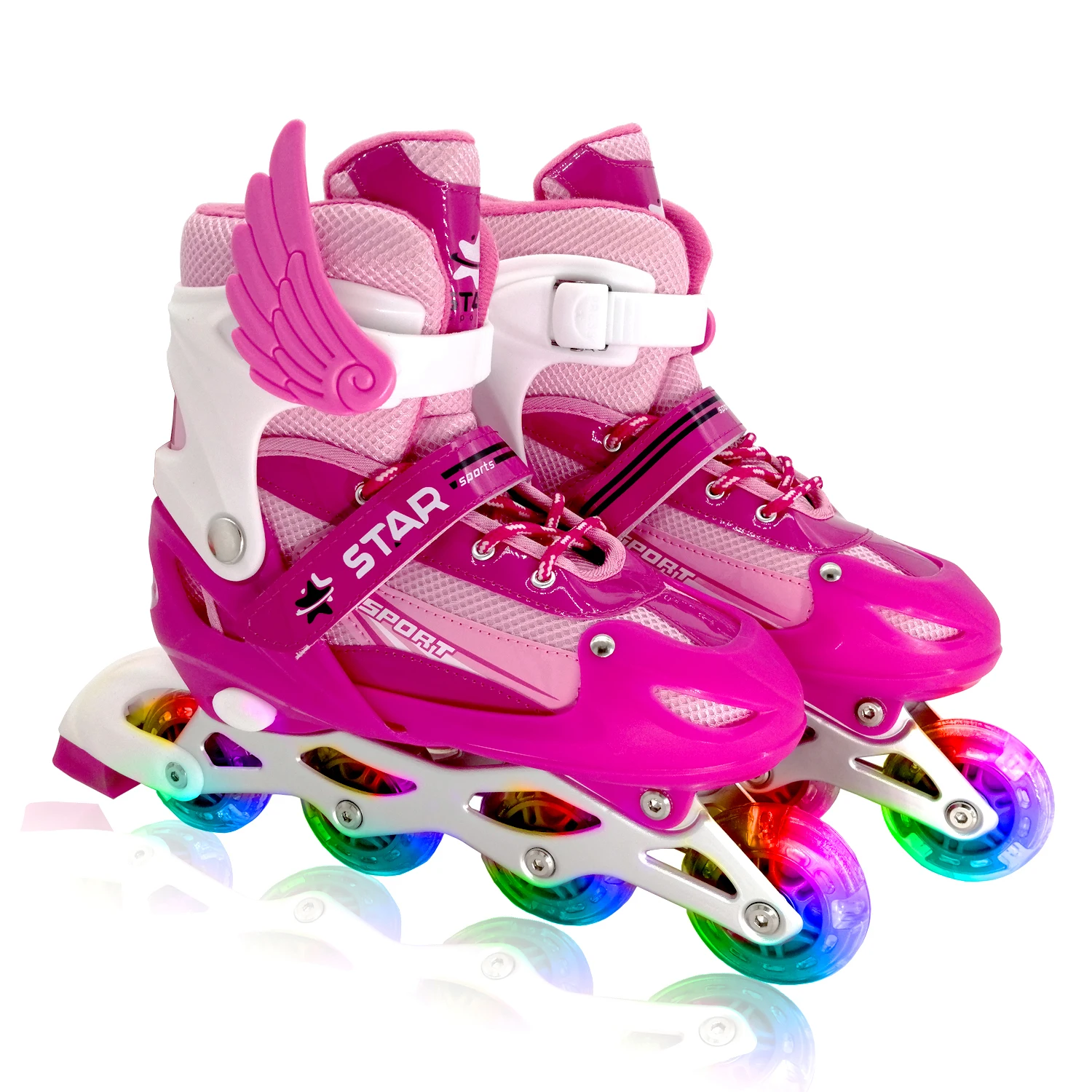 

LIKU Inline Skates for Kids Featuring Illuminating Wheels Adjustable Inline Skates for Girls and Boys Children Inline skate