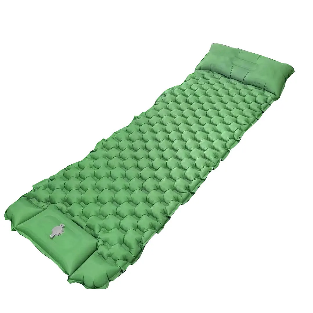 

adults ultralight insulated sleeping pad self nflating inflatable foam hammock camping mat with pillow