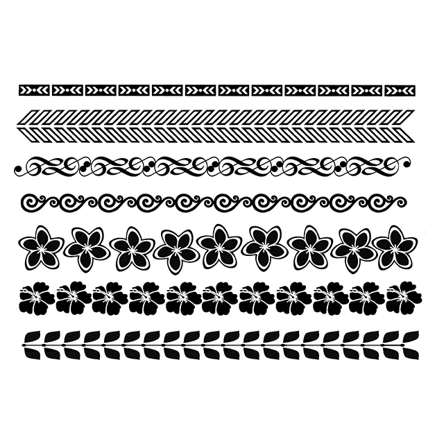 

High Quality Water Transfer Temporary Tattoo Henna Stickers For Hands