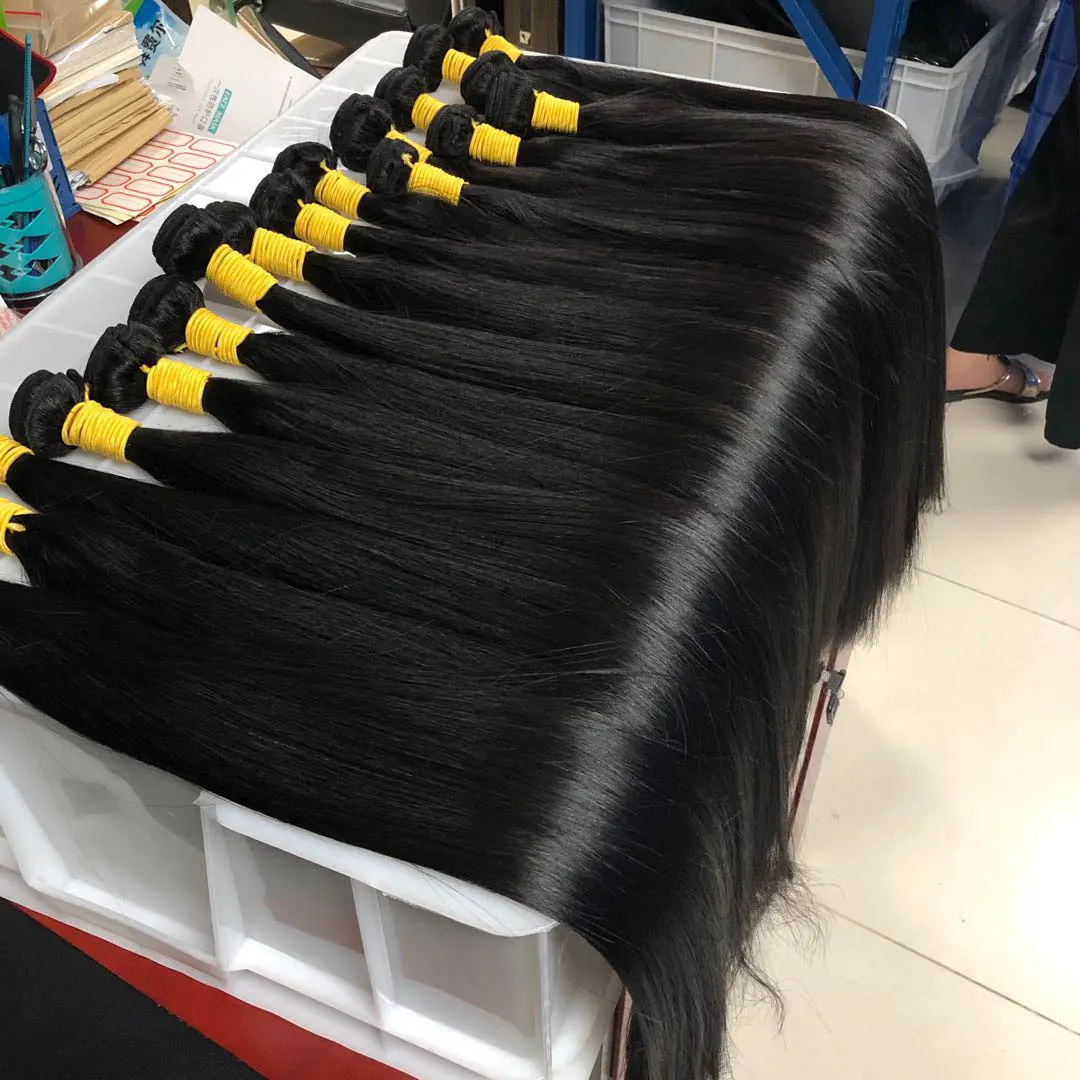 
8-40inch Guangzhou Factory Morein Raw Virgin Vietnamese Straight Bundle Weaving Factory in Vietnam Human Hair 