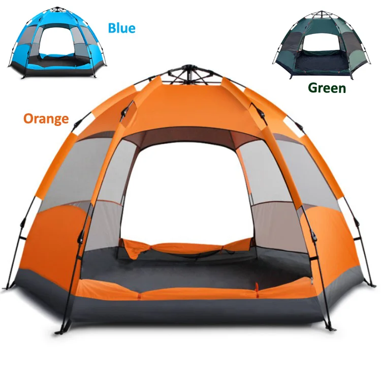 

Outdoor Waterproof 3-4 person Hiking Beach Folding Automatic Popup Instant Camping Tent