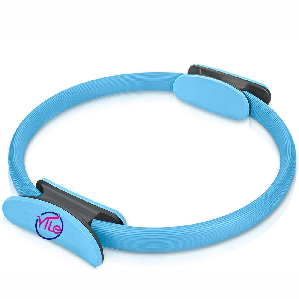 

Multi colors tpe fitness double handle yoga wave stretch pilates circle ring, Customized