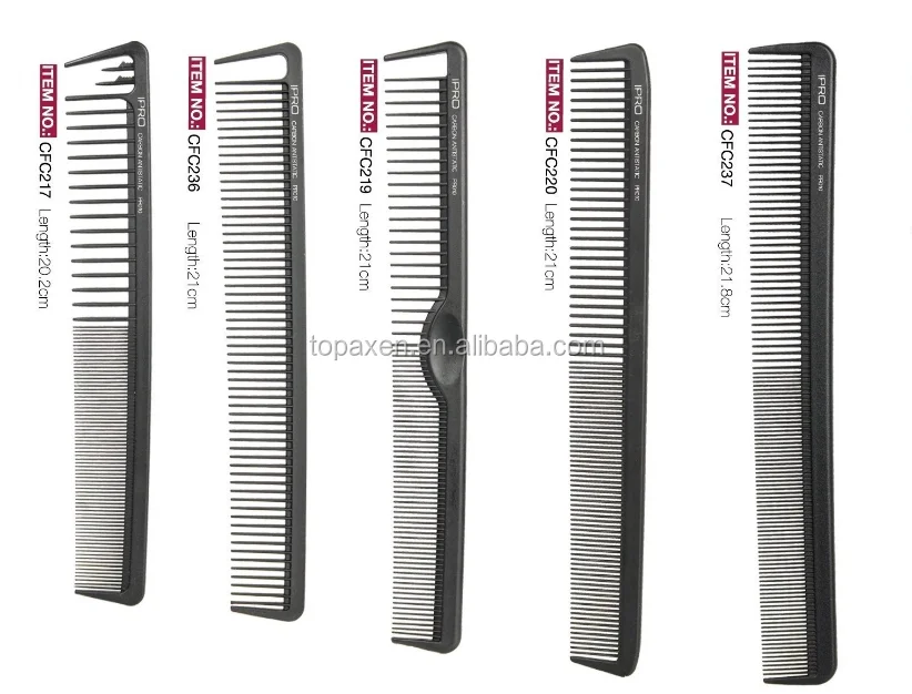 Styling Comb Professional Carbon Comb Carbon Fiber Anti Static Chemical And Heat Resistant Comb