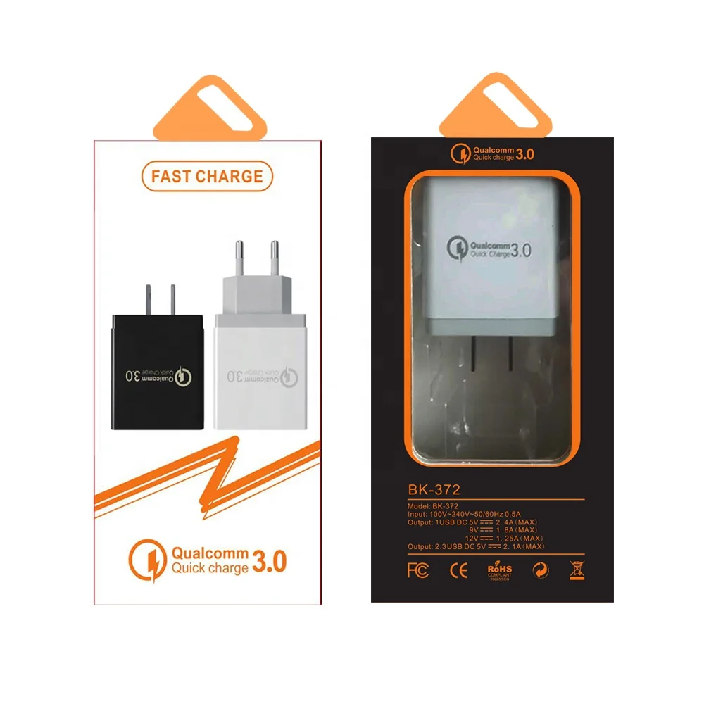 
3-Port USB Fast Wall Charger AC Power Adapter US Plug for Samsung iPhone 