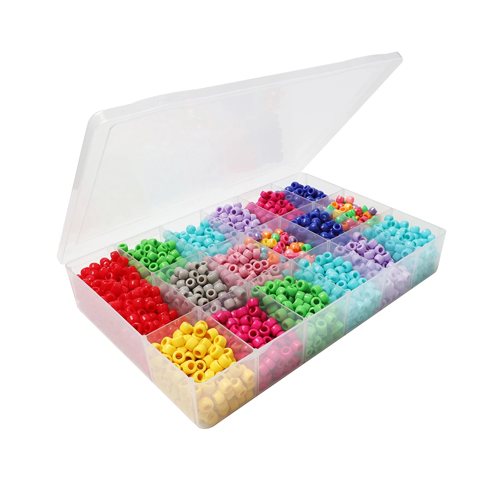 

21801 Hot sale quality guaranteed transparent bead container with 17 slots