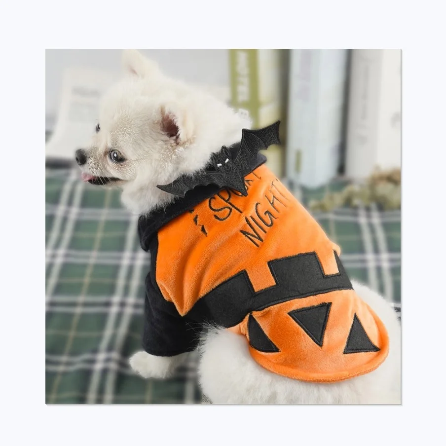 

2021 winter pet festival costumes halloween funny dog coat bat