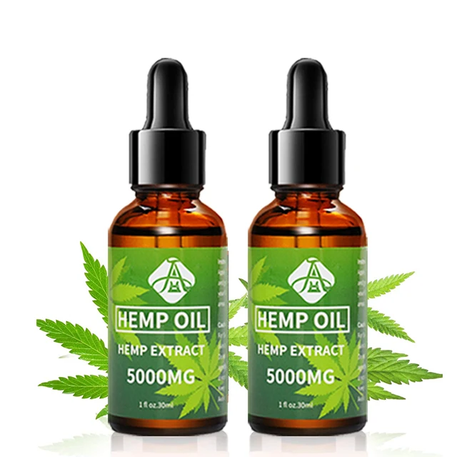

AH Private Label 5000mg Cold Pressed Hemp Seed Oil Supplement for Pain Stress Relief