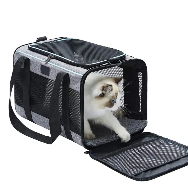 

PET Airline Approved Soft-Sided Pet Travel Carrier for Dogs and Cats, Medium Cats Small Cats Carrier,Dog Carrier for Small Dogs, Customized