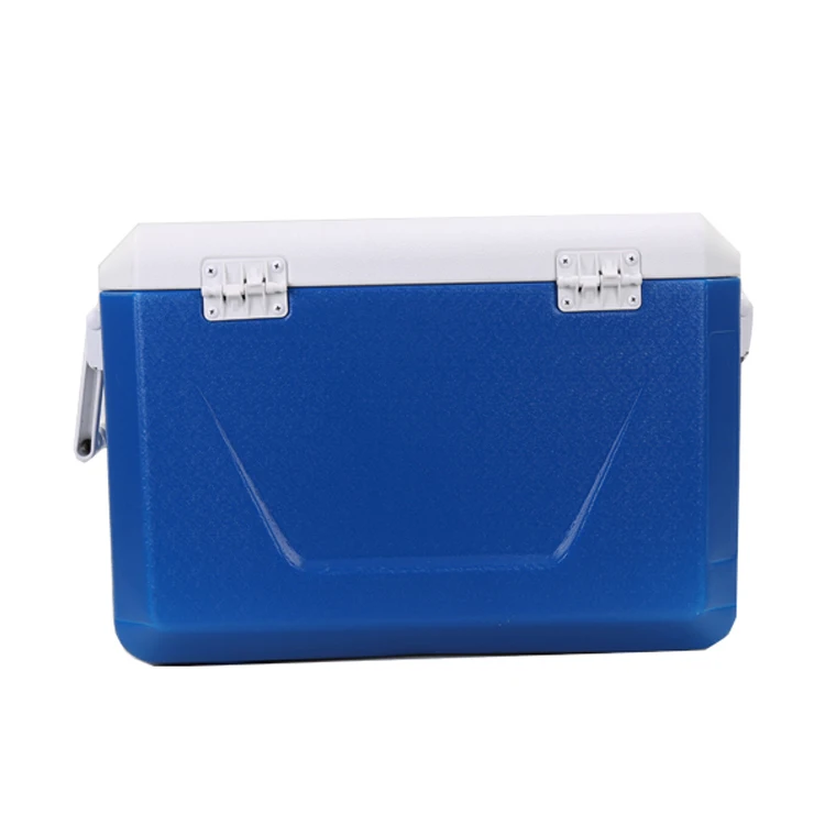 

Wholesale Plastic 30L cooler box for outdoor high quality Plastic Thermal ice box with locks and two holders, Customized color