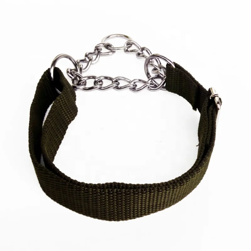 

Manufacturer Direct Martingale Style Stainless Collar Dog Competitive Pet Chain Collar Pitbull