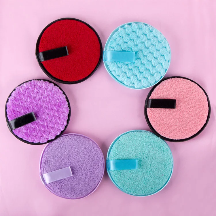 

Wholesale Washable Reusable Soft Makeup Remover Pads With Hairband