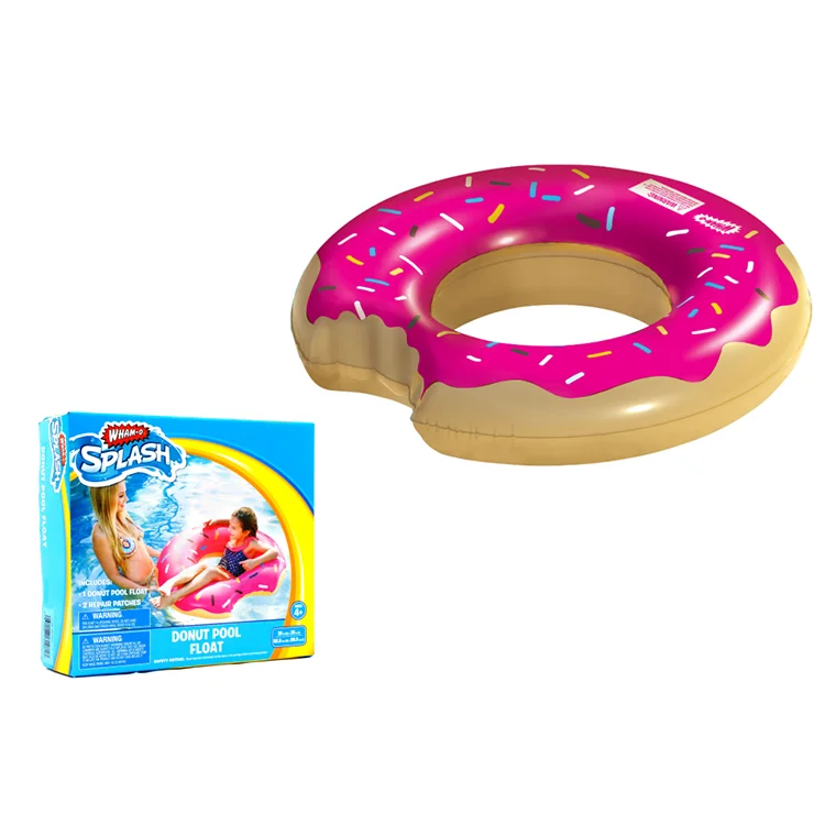 

Wham-o Inflatable Swimming Tube Swimming Ring Pool Floats for Kids and Adults Splash STRAWBERRY Donut Tube Pool Float PVC 61481