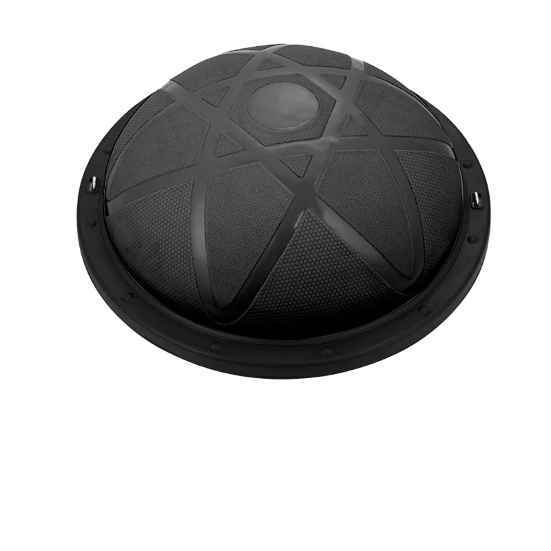 

Fitness Exercise Body Shaping Bosuing Inflatable Yoga Half Ball with Pump, Pink, blue, purple, gray