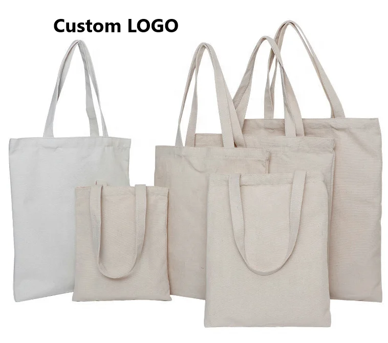 

Promising Custom Logo eco friendly folding Canvas fabric organic Cotton Tote Bag folding reusable shopping bags