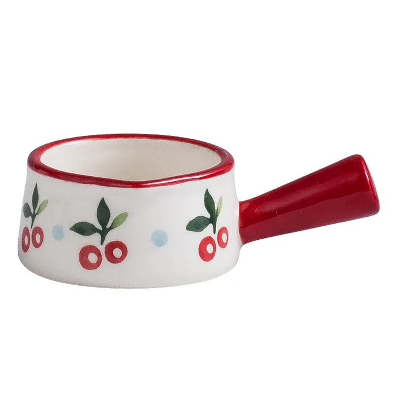 

Ceramic Spoon Milk Creamer Porcelain Creamer With Handle Pitcher Jug, White