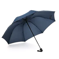 

hot sale promotional 3 fold rain umbrella custom windproof Business umbrellas with logo prints