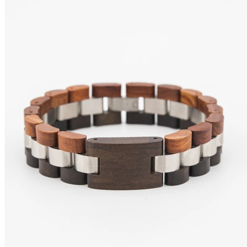 

Fashion Accessories Bangles Engraving Logo Black Sandal Wood Bracelets For Women