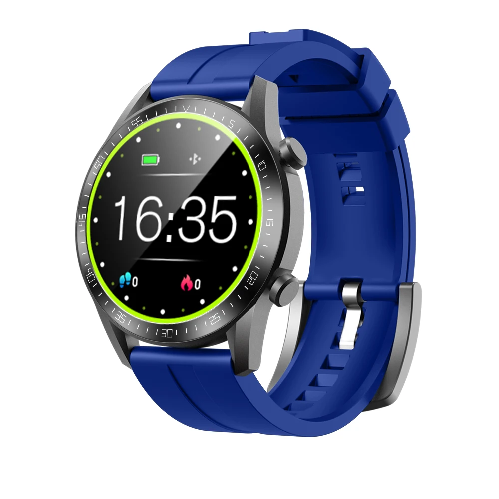 

High Quality IP68 Waterproof Pedometer Smart Watch With colorful Display HL53 sleep monitor heart rate monitor blood pressure, Black blue red