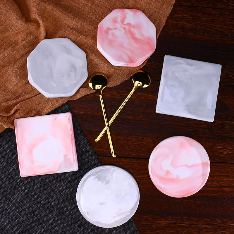 

Creative Mug Coffee Cup Marble Pattern Ceramic Coaster