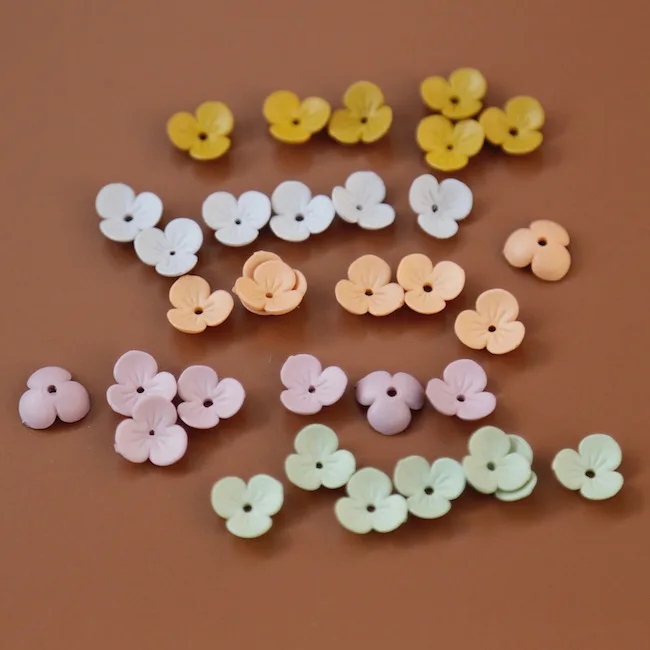 

Colorful Three Petals Small Flower Resin Diy Materials Handmade Jewelry Accessories