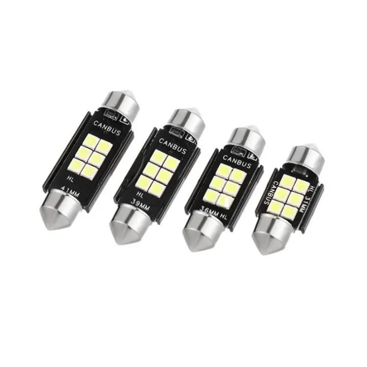 

c5w festoon car led bulb 31mm 36mm 39mm 41mm c5w 3030 6smd 12v auto led light 6v w5w 3030 6led, White,yellow ,red ,blue,etc