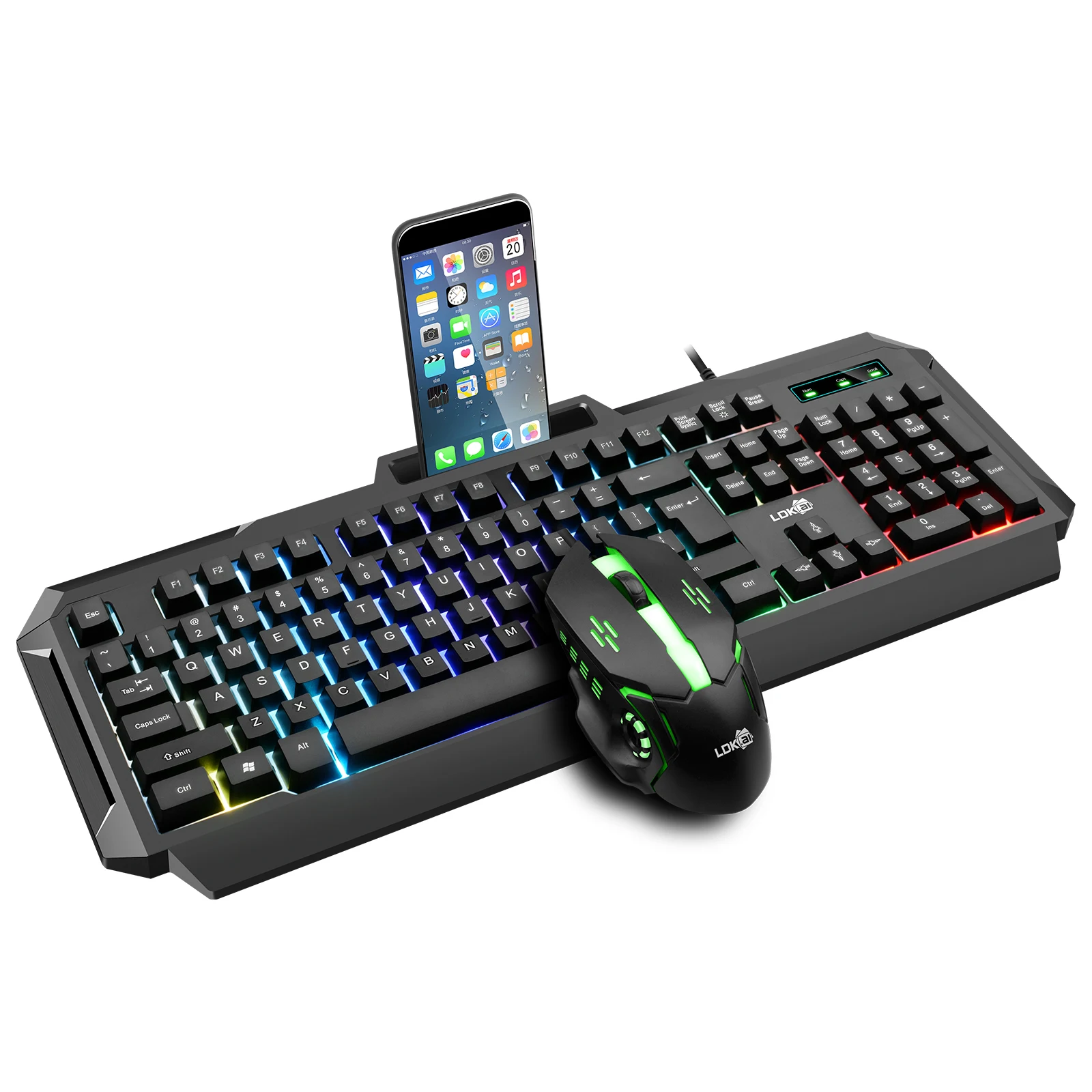 

Mechanical Feeling Gaming Keyboard and mouse Gaming Keyboard and Mouse Combo RGB Rainbow Backlit