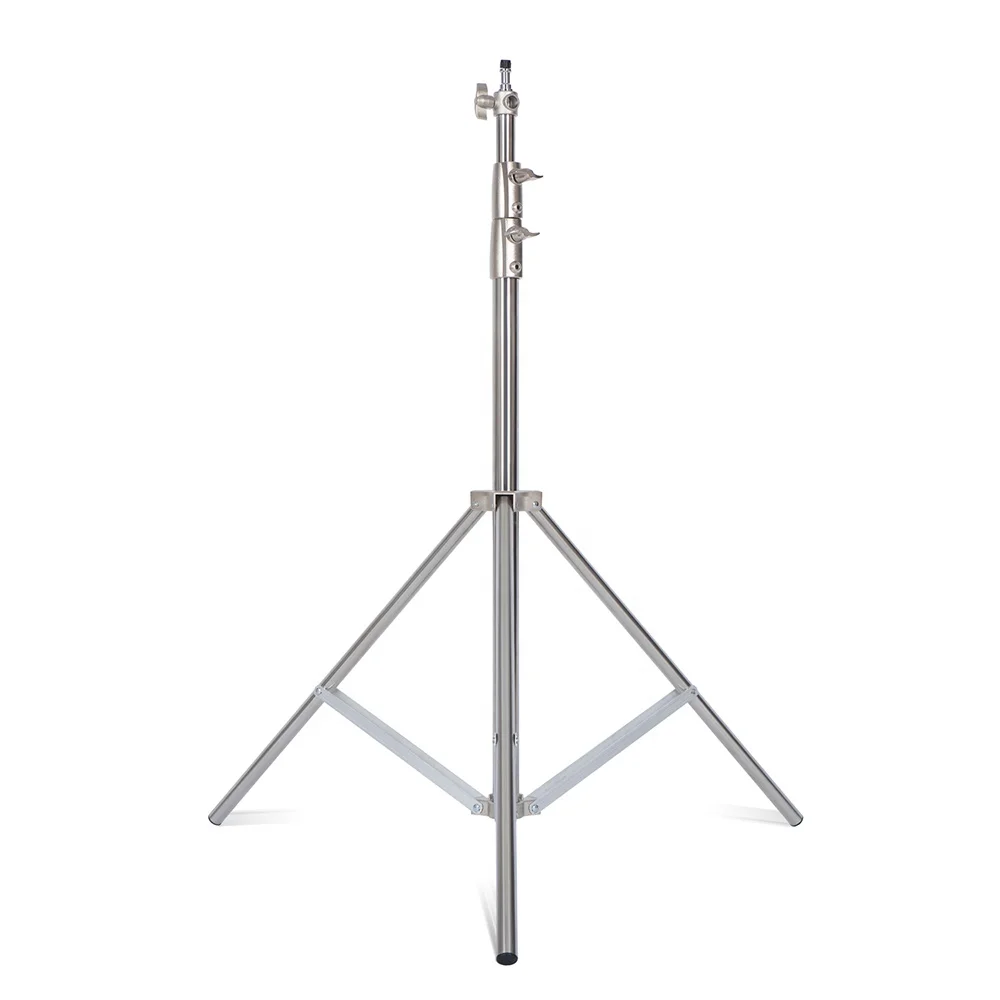 

Takenoken Photo Studio Accessories Stainless Steel 2.8M Tripod Heavy Duty Light Stand for Cameras Softbox Photographic Equipment, Silver