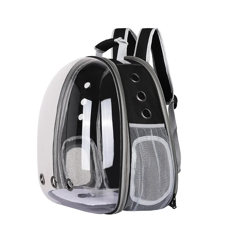 

Wholesale Pet Carrier Backpack Transparent Panoramic Space Capsule Breathable Expandable Airline Approved Cat Dog Travel Bag, As picture