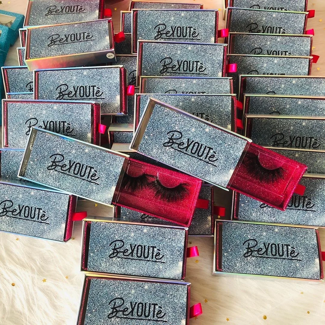 

100% Real Siberian Mink 25Mm Long Lash Best 5D Eyelash Private Label Mink Lash 3D Mink Eyelash, Black color