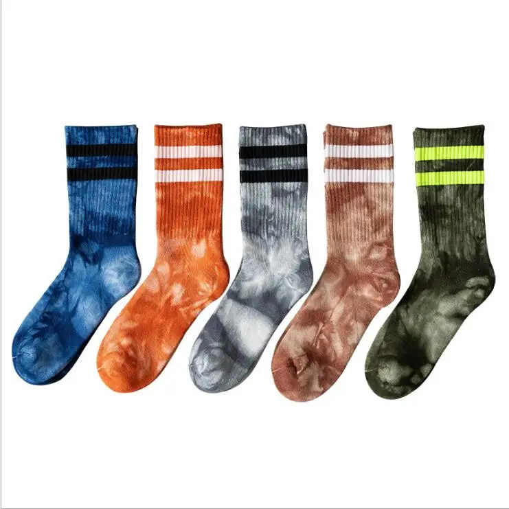 

Autumn fashion Socks Unisex Tie Dye Socks winter women sport socks