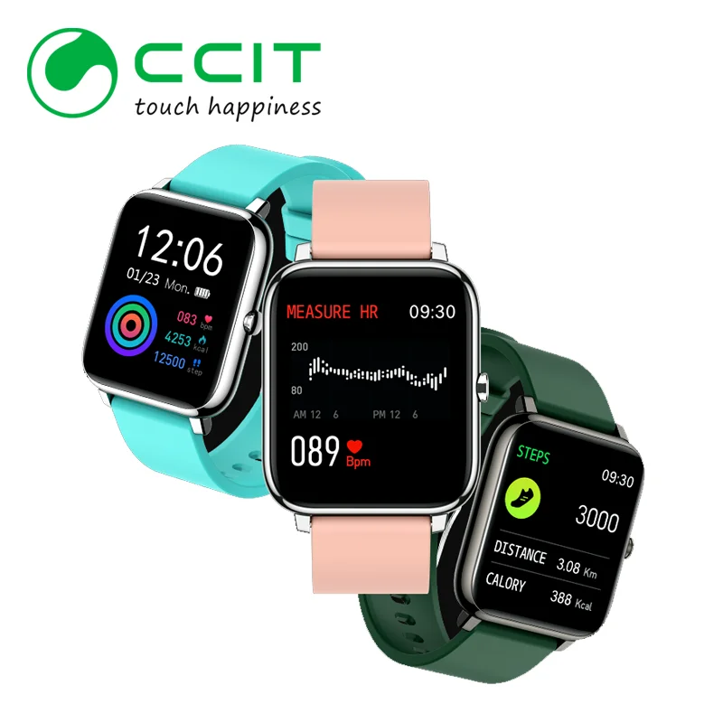 

P22 smart watch Custom Style Full Screen Phone Relojes Inteligentes Series 6 IP67 waterproof mobile watchsmartwatch P22, Black pink green blue