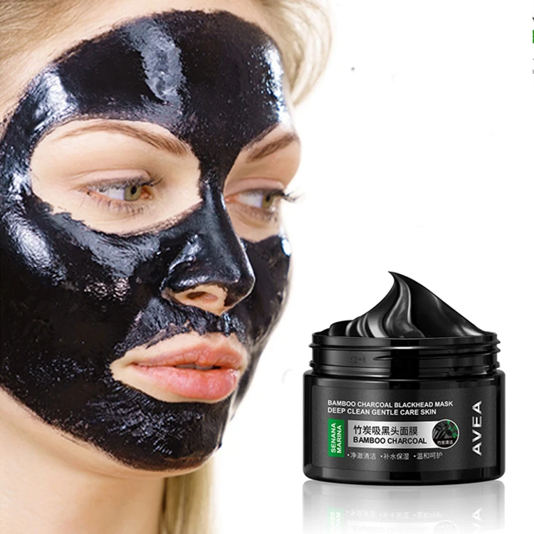 

SENANA Private Label Deep Clean Natural Bamboo Charcoal Remove Blackhead Peel Off Tearing Black Facial Mask