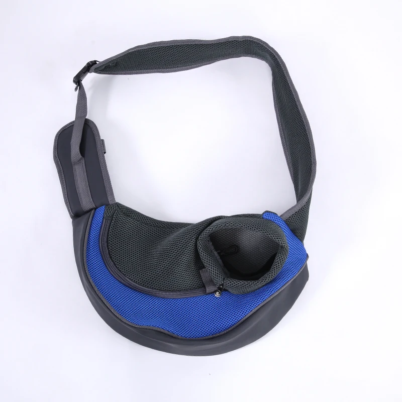 

Portable Hands-Free Blue Front Pet Chest Bag Pet Dog Carrier Breathable Sling Bag