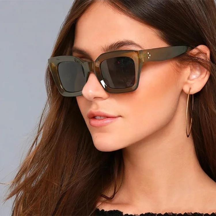 

Jheyewear wholesale hot summer UV400 custom logo fashion vintage trendy women shades sun glasses sunglasses 2021