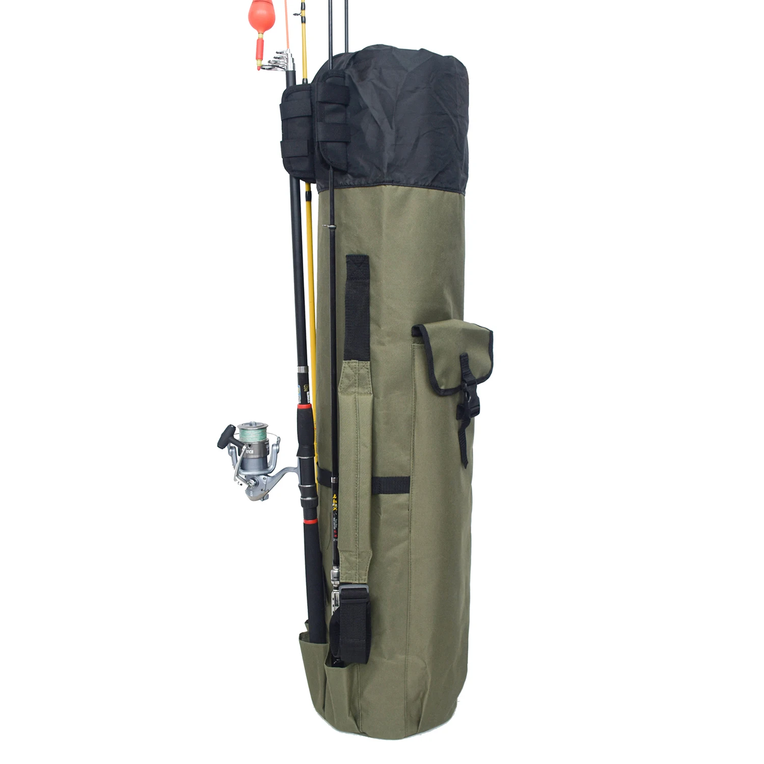 

Factory Price Tackle Fishing Rod Bag For Fishing Rod Tackle In Stock, Black,army green&customed color