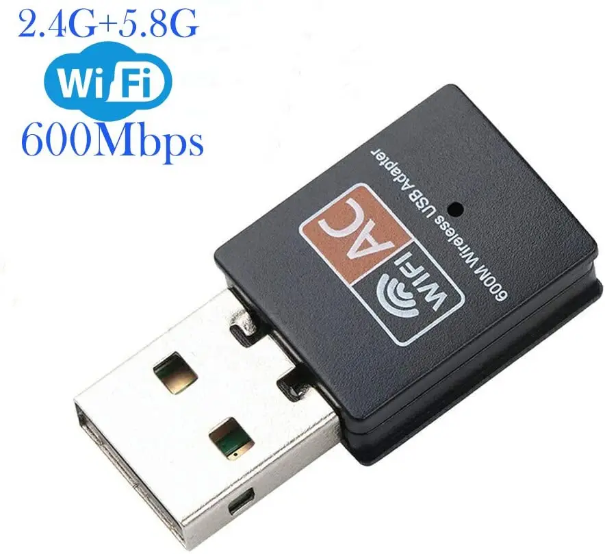 

Amazon Hot Selling 600Mbps Realtek RTL8811CU chipset 11AC Dual band USB WiFi Dongle USB Adapter for PC/Desktop/Laptop