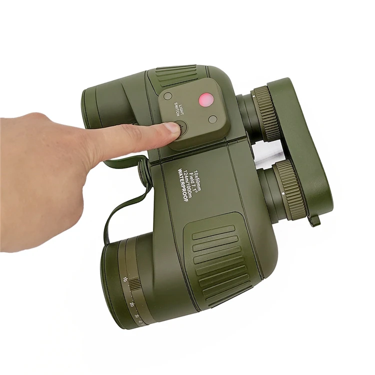 

Microscopio Night Binoculars Vision Nocturna 7x50 Waterproof Waterproof & Fogproof & Rangefinder & Compass Green Porro Bak4